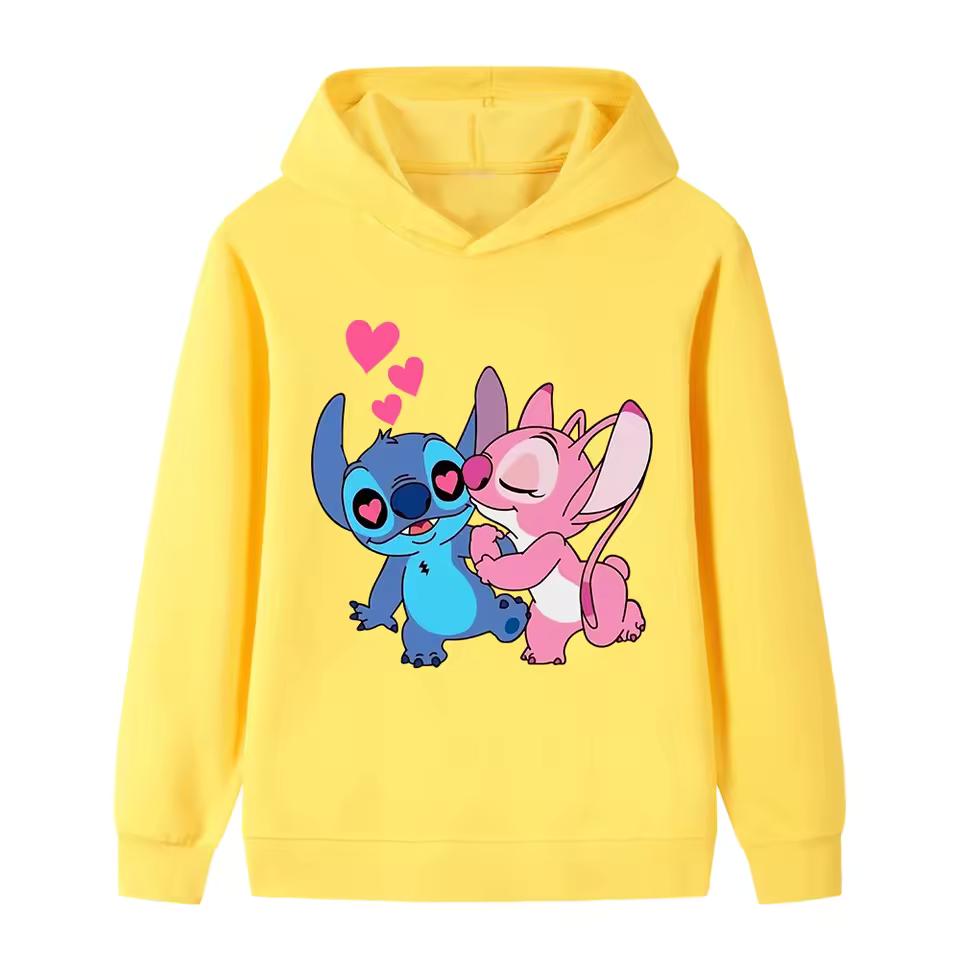 Dětská podzimní a zimní ležérní pohodlná mikina Chlapci Dívky Kreslený roztomilý potisk Módní teplá mikina
