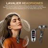 Portable Lavalier Headphones Bluetooth Earbuds Surround Sound Headsets Noise Reduction Earphones Handsfree In Hd Mic
