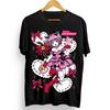 Trendy Summer Unisex Ichigo Momomiya Graphic T-shirt, Black White Tokyo Mew Mew Cosplay Harajuku Anime Top Women And Men T-shirt