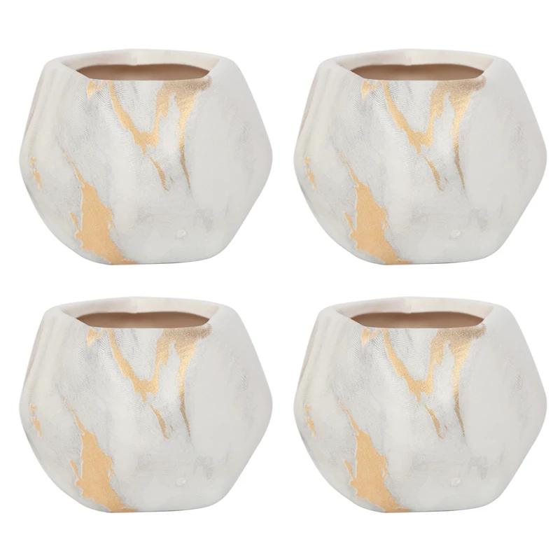 Transfer Water Art Gardening Ceramic Nordic Flower 2pcs Pots Decorations Office Supplies Vase Creative Succulent Gardening Home