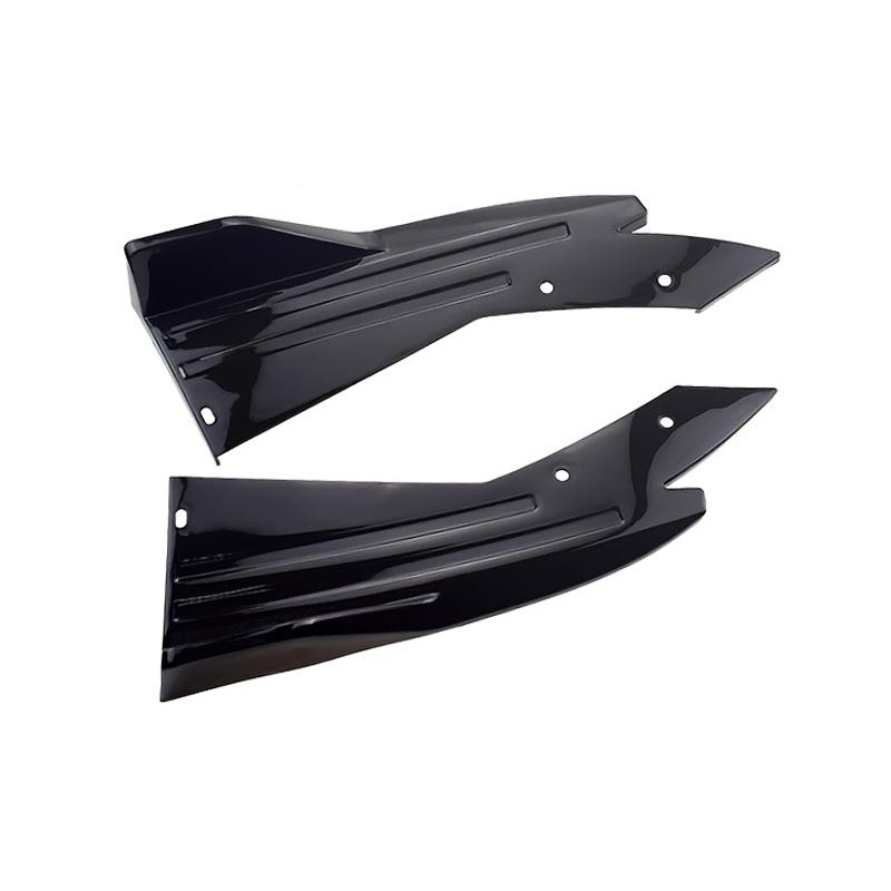 Universal Car Rear Bumper Guard Spoiler Glossy Black Rear Bumper Protector Body Exterior Modification Accessories чёрный