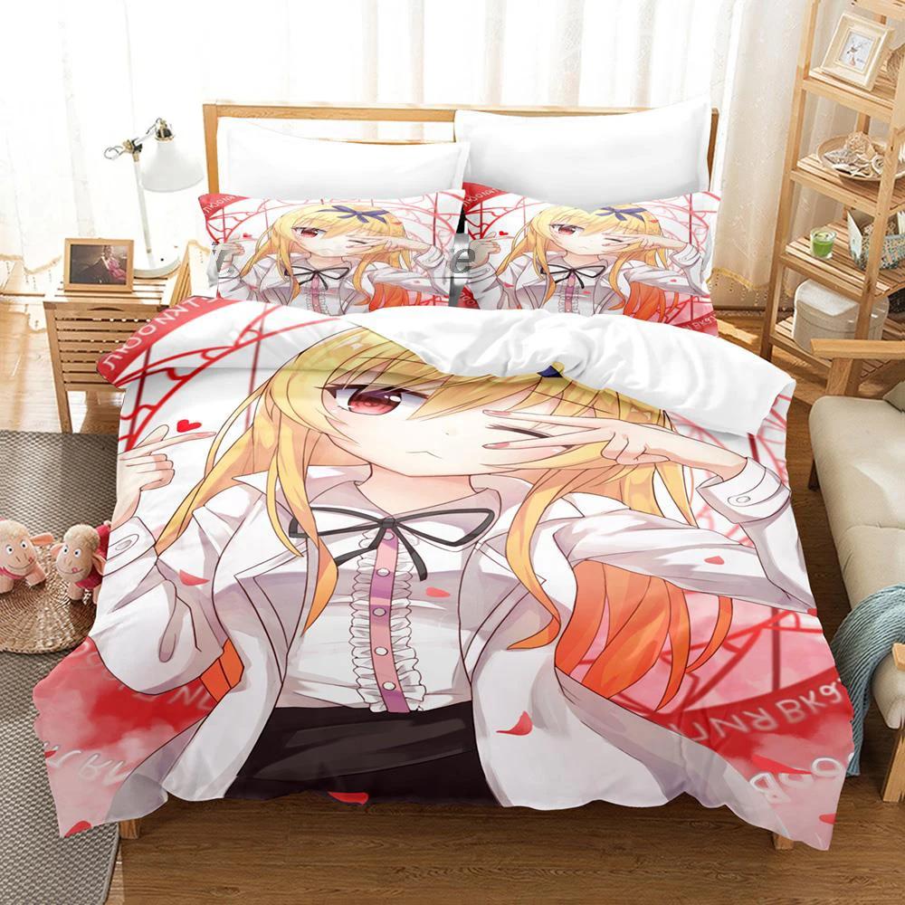 Comforter Anime Arifureta Bedding Set Full Double Single Duvet Bedroom Sets From Commonplace To The World'S Strongest