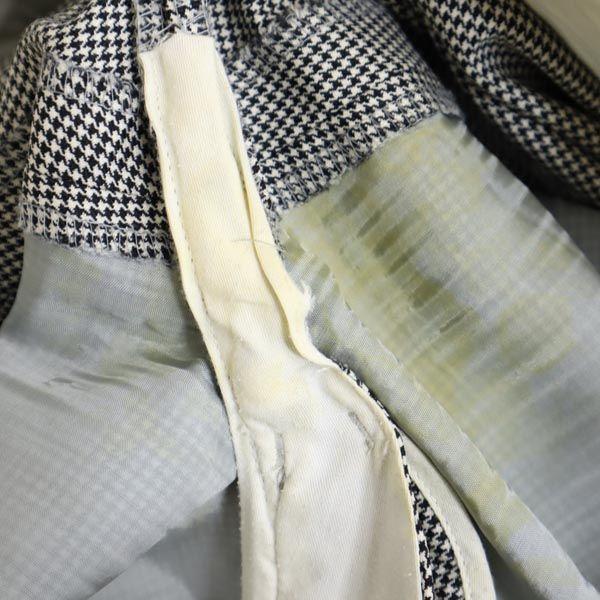 Paul Smith Hundetannsmønstret dress Oppsett L Svart x hvit skreddersydd jakke Herre Brukt