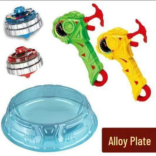 Free Shipping Dual Alloy Burst Gyro Toy - Magic Light Pull String Battle Gyro