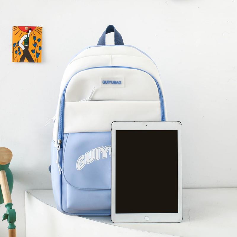 Czteroczęściowy Zestaw Plecaków Torba Szkolna dla Ucznia Dziewczęca Plecak o Dużej Pojemności Lekki