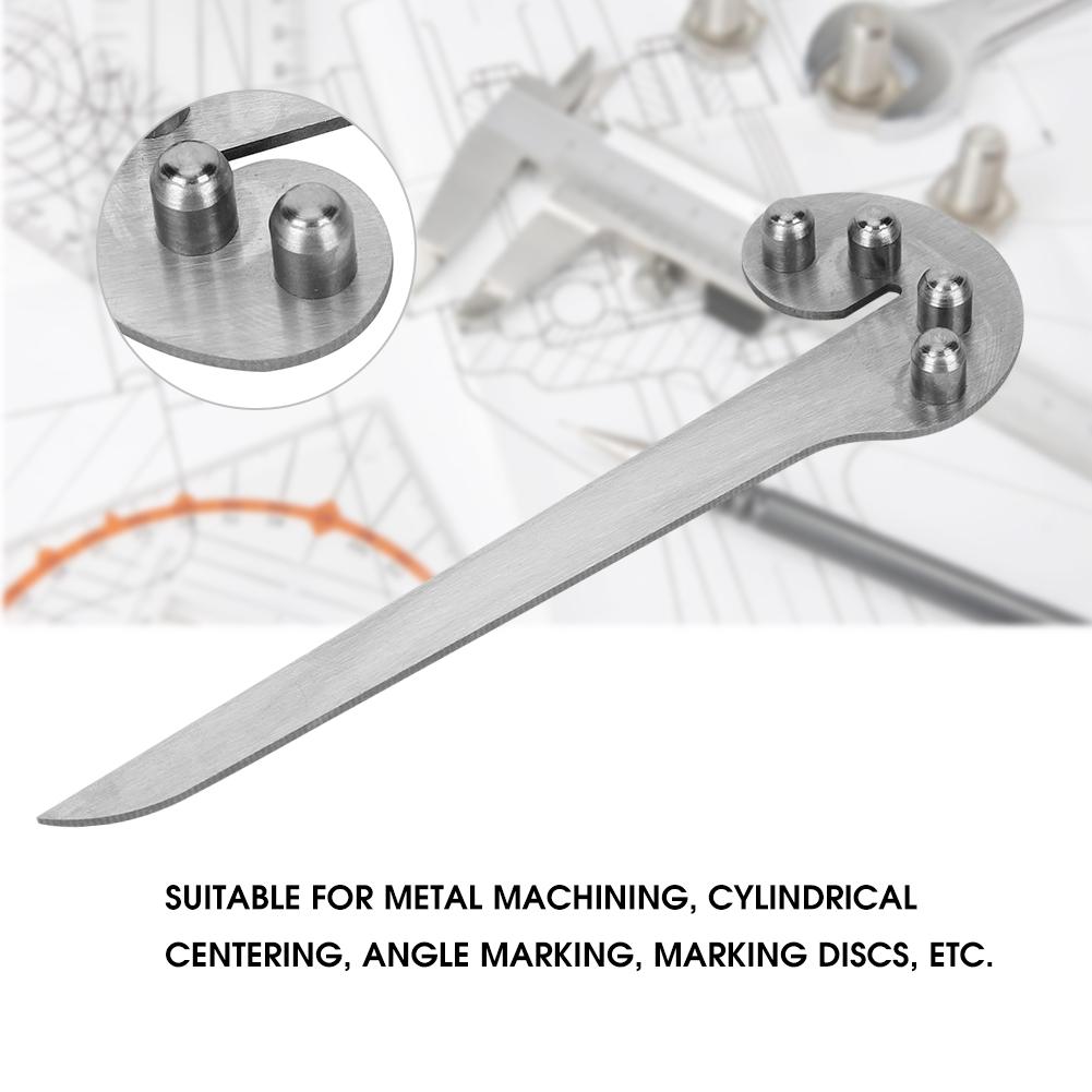 Center Gauge Wookworking Ruler Small Portable Marking Tool Stainless Steel Supplies