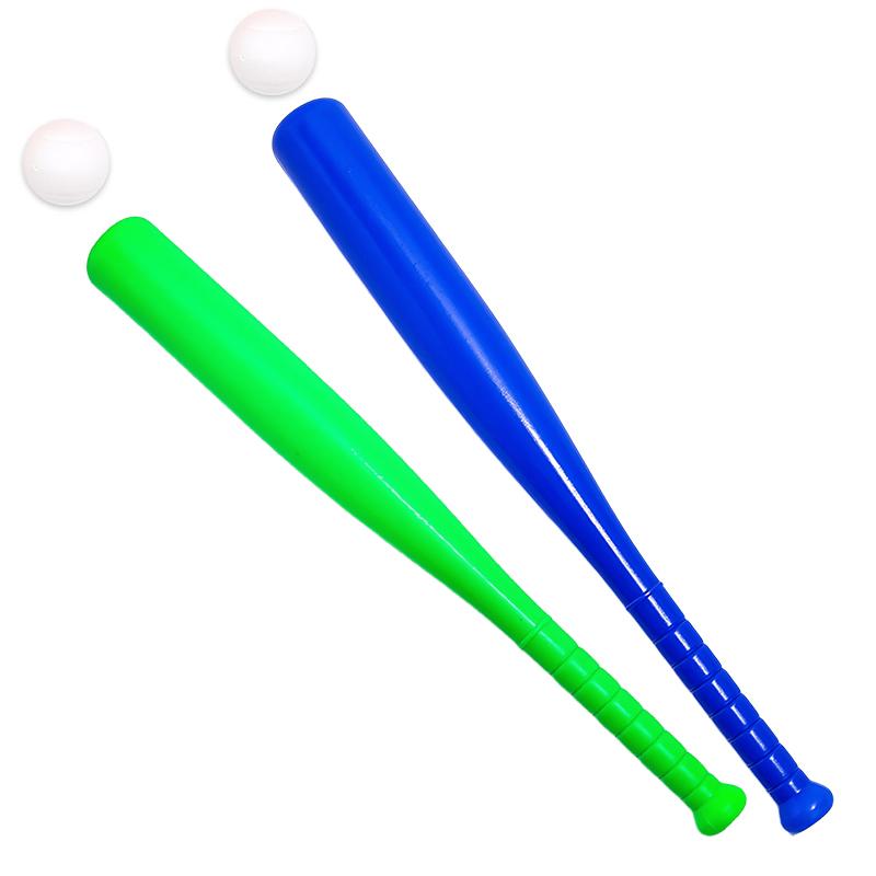 1/2/4PCS Baseball Bat Mixed color Plastic Baseball Bat with Ball 4 Colors Available Outdoor Baseball Park Backyard Game Gift ZYF