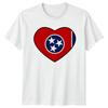 Love Tennessee State Flag Heart TShirt State Pride Birthday Gift For Him Her