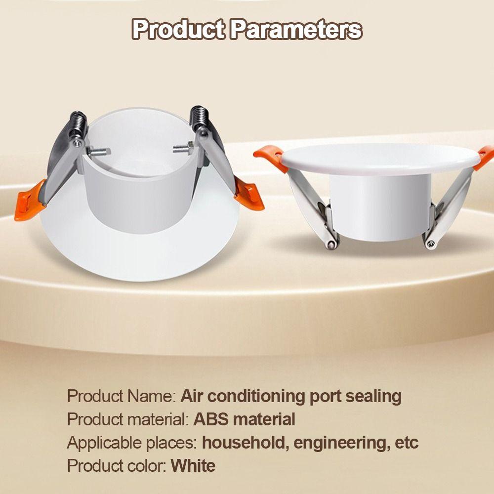 New 50-85mm Air Conditioning Hole Cover White Round Hole Cover Plate Plastic Hole Plug Enhanced Concealment