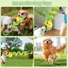 Interactive Squeaky Rope Dog Toy Plush Chew Toy with Sound Dental Cleaning Engaging Play Toys for Small Medium Large Dogs