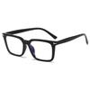 Men's business anti-blue glasses square frame simple flat glasses can be matched with degrees