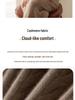 2025 Autumn/Winter Retro Old Money Style Women's Cashmere Round Neck Cable Knit Loose Sweater - Solid Color Base Layer