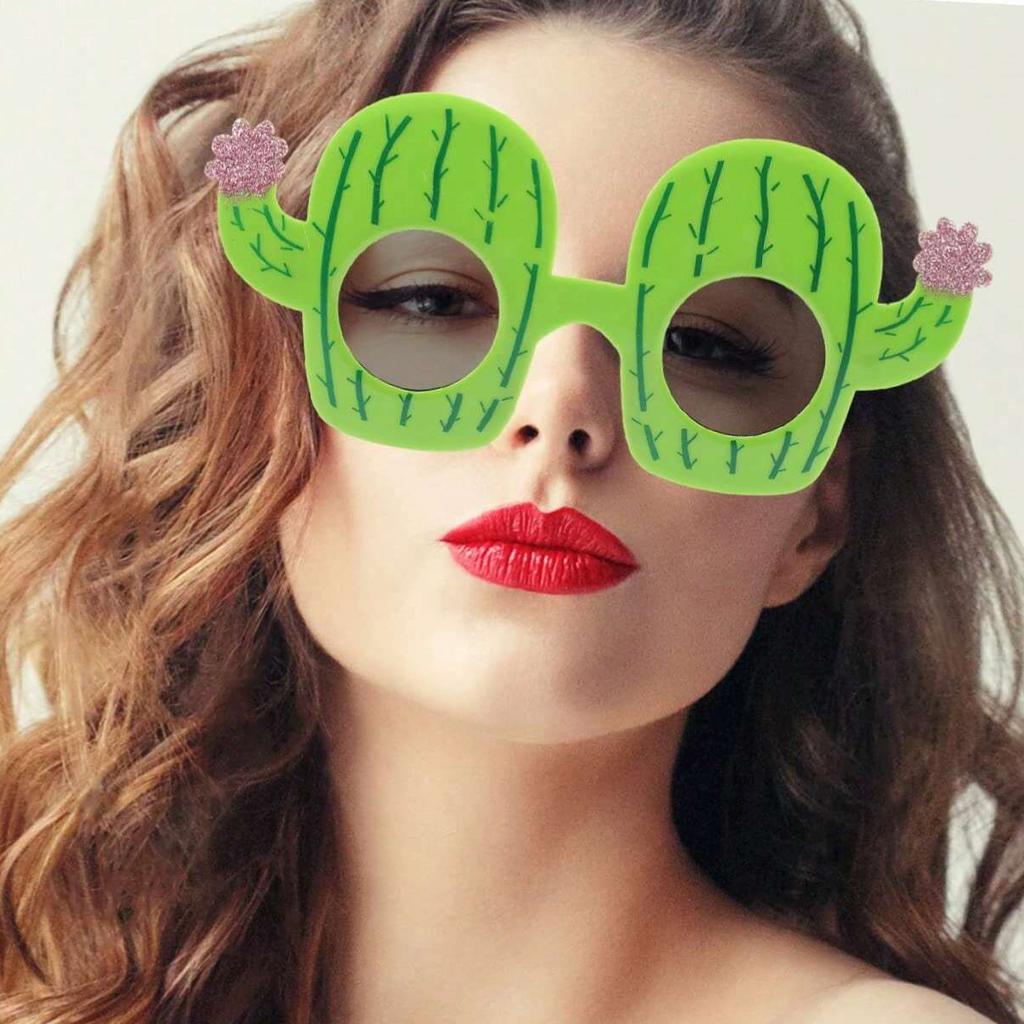 Originelle Party-Sonnenbrillen, Lustige Luau-Party-Sonnenbrillen Hawaiianische Tropische Brillen Strand-Themenparty Zubehör Dekoration