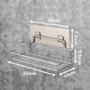 Bathroom Shelf Shower Wall Mount Shampoo Storage Holder With Suction Cup No Drilling Kitchen Storage Bathroom Accessories