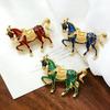 Versatile Year of the Horse Zodiac Enamel Brooch: Fashionable Animal Pin for Suit or Coat
