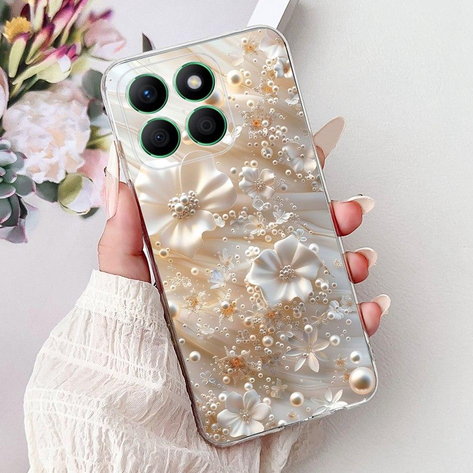 For Honor X8b Elegant Floral Butterfly Phone Case For HonorX8b X 8B 4G LLY-LX1 LLY-LX2 LLY-LX3 Soft Silicone TPU Cases