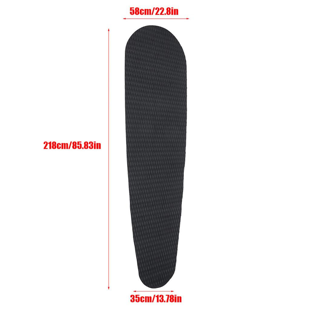 EVA Anti-Rutsch-Pad Rautenmuster mit Klebeband für Deck Surfbrett (schwarz)