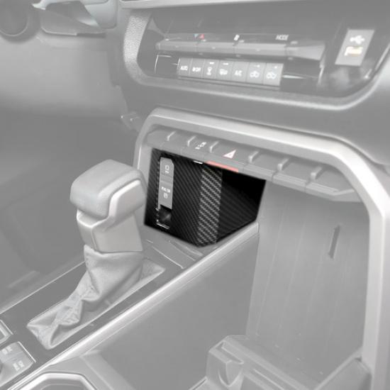 For Toyota Tundra -2025 Carbon Fiber Inner Handbrake Switch Panel Cover Trim