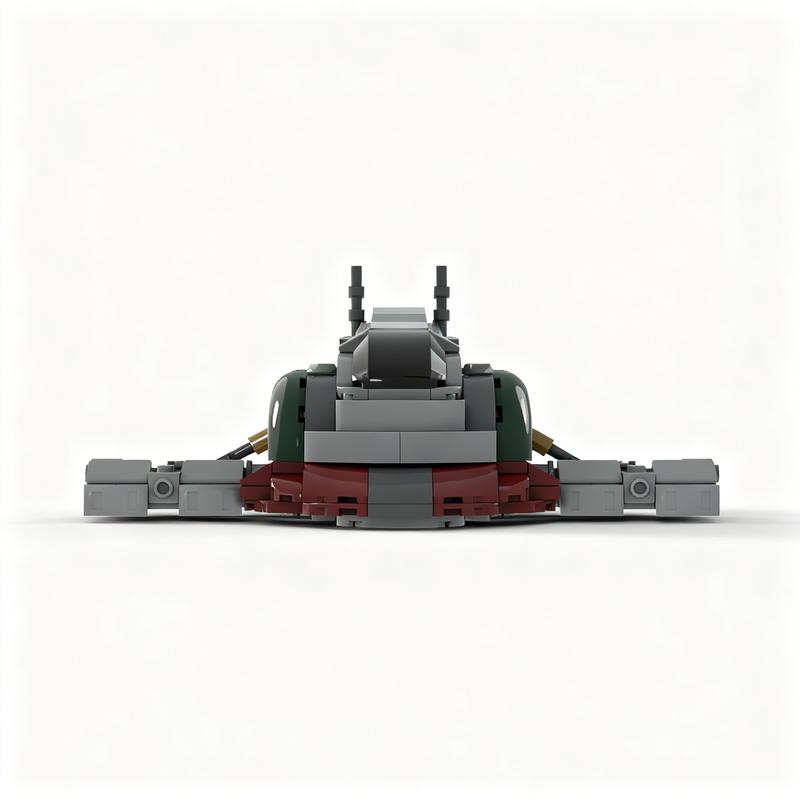 306PCS MOC Space Battle Outdated Midi Scale Slave 1 Hunter S Starship Model Custom Building Blocks DIY Assembly Gift Home Set