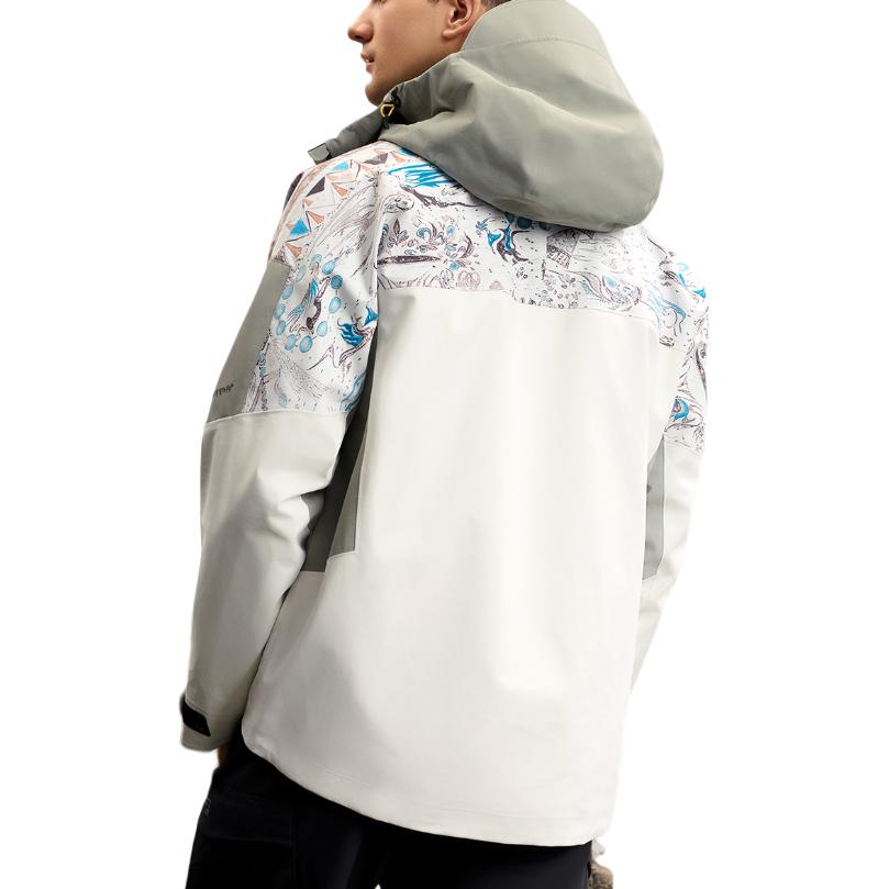 FILA X Dunhuang Museum Explore Series Fashion Comfortable Loose Versatile Jacket Men Jacket Snow-White A11M517719F-TW
