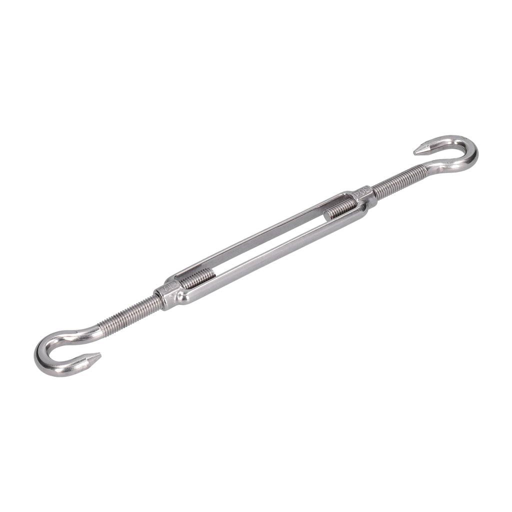 5Pcs Turnbuckle Hook and Hook Wire Rope Tension 304 Stainless Steel Shade Sail HardwareM4
