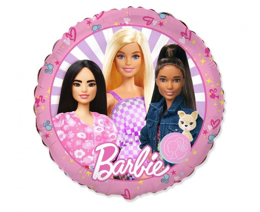 Super Merchant Ronde Barbie Folieballon, 46 Cm, 18