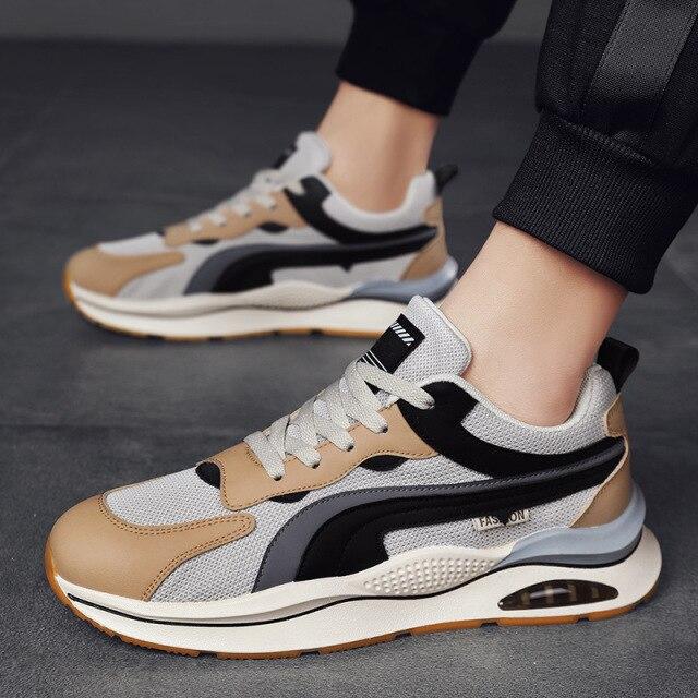 

3 см нові модні гумові туфлі на низькій підошві бандажні вуличні сітчасті туфлі на платформі повсякденні спортивні чоловічі кросівки 42 43 44 42 вершковий