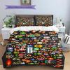 Mario Starry Explorer Theme Duvet Cover & Pillowcases, Mario Fan Starry Bedding, Perfect Gift.chl