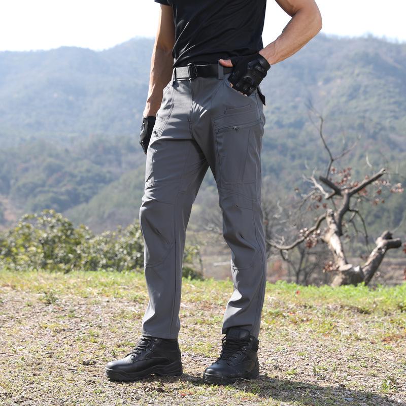 Men's Windproof Waterproof Camouflage Tactical Trousers - Wear-Resistant, Elastic, Outdoor Work Pants