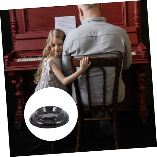 Hoement Piano Mats, Non-Slip Piano Leg Covers, Floor Protectors, Impact Resistant ABS Material for Grand Pianos, Set of 4
