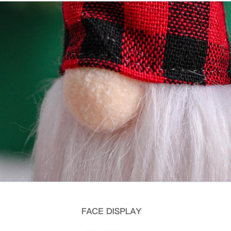 3Pcs/lot Christmas Gnome Elf Doll Pendant Merry Christmas Decorations For Home Xmas Tree Ornament New Year