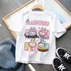 Summer Labubu Children Clothess Boy Clothes Kids Cute Cartoon Printed Short Sleeve T-shirt Girl Labubu Summer Casual Tops Loose