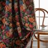 Haute Couture Floral Curtains - Silk-Touch Jacquard with Metallic Thread Accents | Light Diffusion Sheers for Penthouse Kitchens & Panoramic