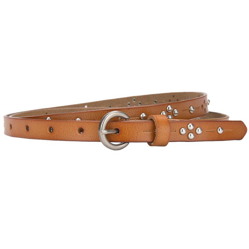 Women's Belt Jeans Belt Women's, Fashion Casual Belt Hollow, Rivet Punk Belt Women's