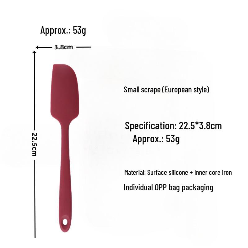 Silicone Spatula Set: Heat-Resistant, One-Piece Scrapers for Mixing & Baking (Small & Large Sizes)