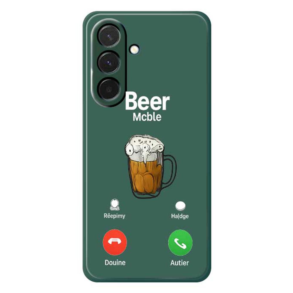 For Samsung Galaxy A36 5G Case Beer Pattern Printing Straight Edge TPU Phone Back Cover