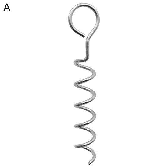 Spiral Ground Anchor High Durability Rust-proof Metal Tent Trampoline Ground Stake Spiral Anchor
