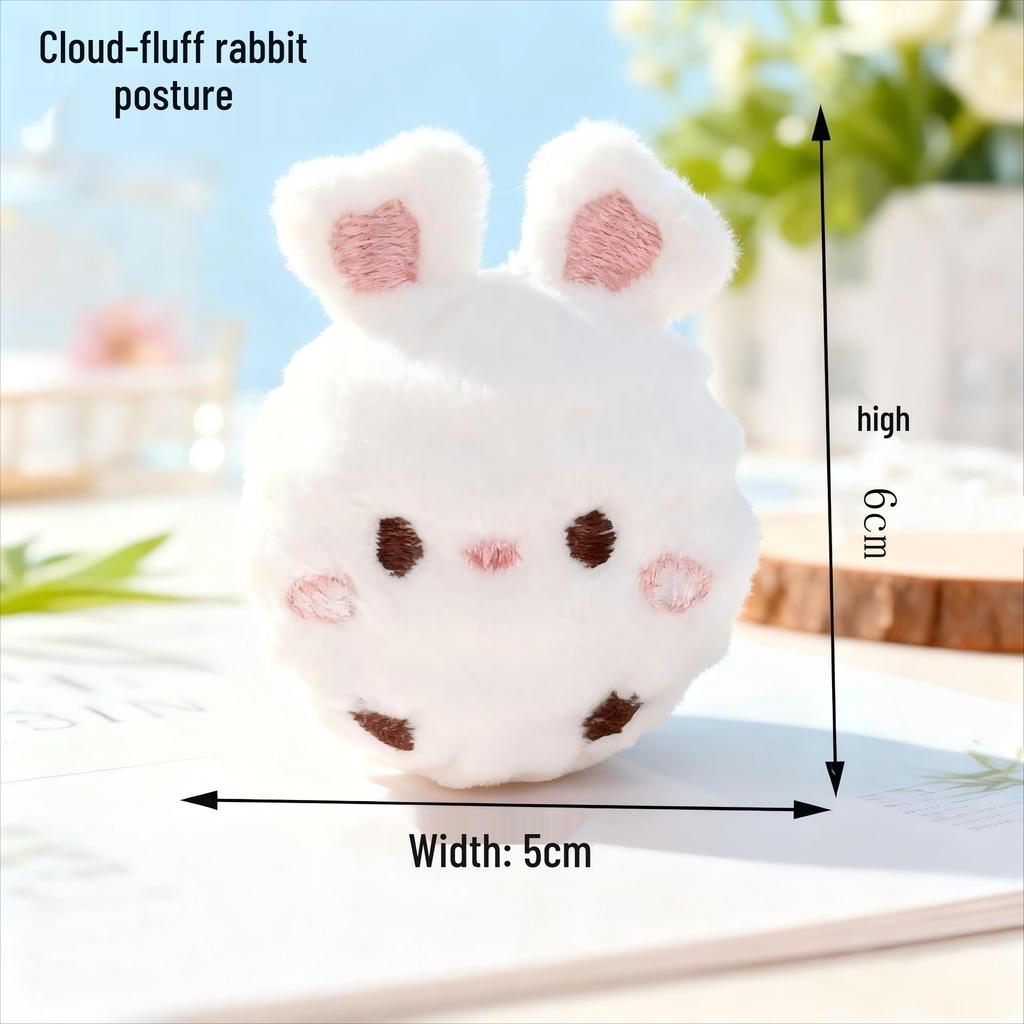 Original Small Dog Spiky Ball Toy: Squeaky, Chewy, Cute Animal Shape Plush for Teething.