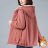 Autumn Winter Women's Fleece Jacket Coats Female Hooded Windbreaker Outerwear Warm Parka Thick Female Hoodies Jackets