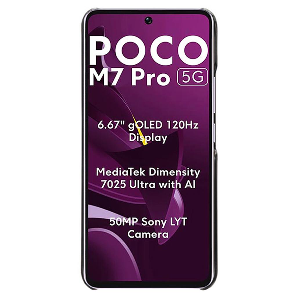 For Xiaomi Poco M7 Pro 5G Case Dual Card Slots PU Leather + Hard PC Phone Cover