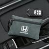Leather Car Key Case Keychain Mini Storage Bag Zippered For Honda Jazz Pilot CRV Odyssey City Shuttle HRV CRX Civic FIT Accord XD9