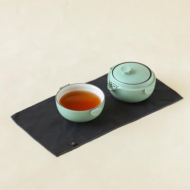 Wanqiantang Blue Sand Glaze Portable Travel Tea Set