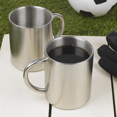 Milchtasse Kaffeetasse Edelstahl Wein ohne Deckel
