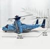 2026NEW MOC 1389PCS V-22 Tiltrotor Aircraft Helicopter Building Block Military Airplane model Bricks Toy home Decor.
