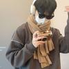 Soft Winter Cashmere Scarf Solid Color Coldproof Scarf Casual Men Wool Scarf  Gifts