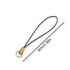 20/50pcs Polyester Colorful Strap Charm Cords With Connecting Ring for Keychains Phone Lanyard Keychain Durable Jewelry Cords
