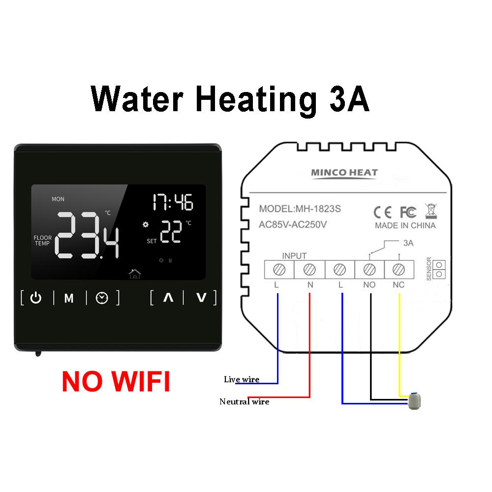 

3A 16A Термостат для Водяного/Газового Котла/Электрического Подогрева Пола Программируемый Цифровой Интеллектуальный Регулятор Температуры Water heating
