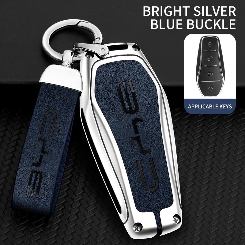 Zinklegierung Auto Schlüsselhülle Abdeckung für BYD Song Plus Pro Seal U Dm I Dolphin Mini Atto 3 EV Schutzhülle Auto Zubehör