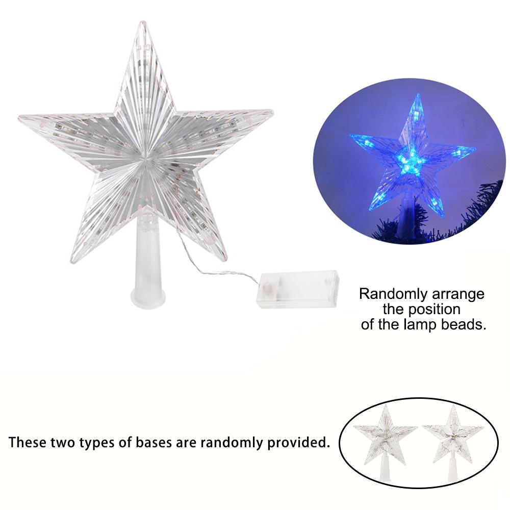 

1 шт. Звезда-верхушка для рождественской елки, Звездный ночник, 15 см, Рождественская звезда, Работает от батареек, Лучшее для DIY рождественской елки (в комплект не входят батарейки) синий