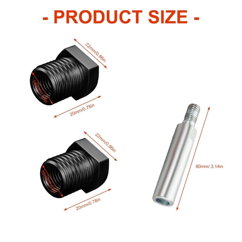 M10 To M14 M16 Thread Converter Adapter For Polishing Pad Backing Pad Polisher Drill Bit Extended Accessory